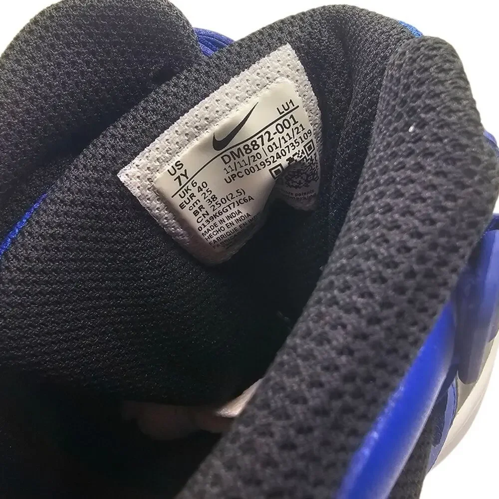 Nike Youth Black & Game Royal Blue Court Borough Mid 2 Sneakers